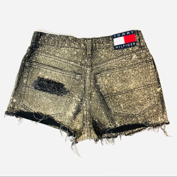 TOMMY HILFIGER 90’s Destroyed High-Rise Shorts 28 - Picture 3 of 16
